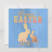 Gelukkig Pasen - Gevlekte konijnen Kaart (Voorkant)