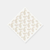 Gelukkig Pasen - Gold Bunny's patroon Servet (Hoek)