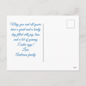 Gelukkig Pasen grappig aanpasbaar Feestdagenkaart (Achterkant)