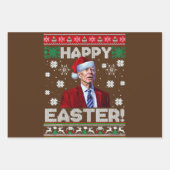 Gelukkig Pasen Grappig Joe Biden Kerstmis 2023 Inpakpapier Vel (Voorkant 2)