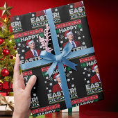 Gelukkig Pasen Grappig Joe Biden Kerstmis Cadeaupapier