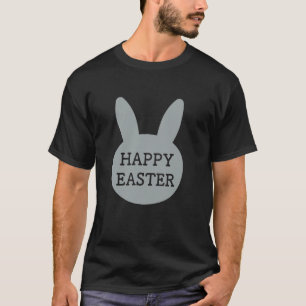 Gelukkig Pasen Grijze Konijn Lente Festival Ontwer T-shirt