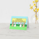 Gelukkig Pasen Grote kleindochter Kaart (Gele Bloem)