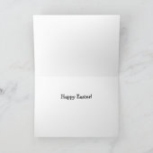 Gelukkig Pasen Haas & Ei Ontwerp Kaart (Binnen)