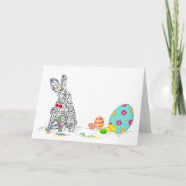 Gelukkig Pasen Haas & Ei Ontwerp Kaart