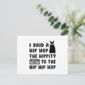 Gelukkig Pasen Hip Hop Bunny Pasen Grappig Gift Id Briefkaart (Staand voorkant)