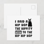 Gelukkig Pasen Hip Hop Bunny Pasen Grappig Gift Id Briefkaart (Voorkant / Achterkant)