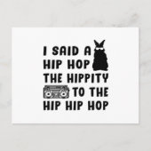 Gelukkig Pasen Hip Hop Bunny Pasen Grappig Gift Id Briefkaart (Voorkant)