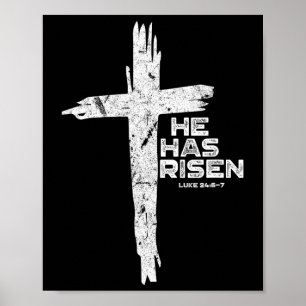 Gelukkig Pasen Jezus dat hij religieus christen he Poster