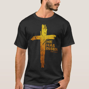Gelukkig Pasen Jezus dat hij religieus christen he T-shirt