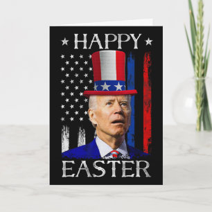 Gelukkig Pasen Joe Biden Verward 4 juli Onafhankel Kaart