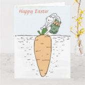 Gelukkig Pasen Kaart (Gele Bloem)