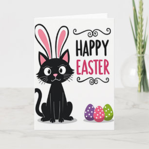 Gelukkig Pasen Katten Kunstkaart Kaart