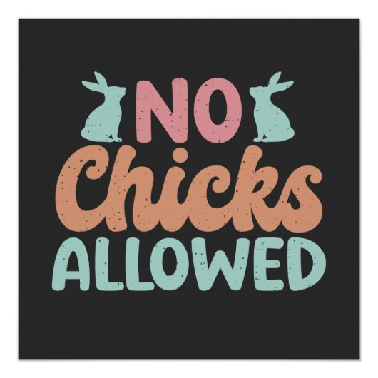 Gelukkig Pasen - Kawai Baby Rabbit Perfect Poster (Voorkant)