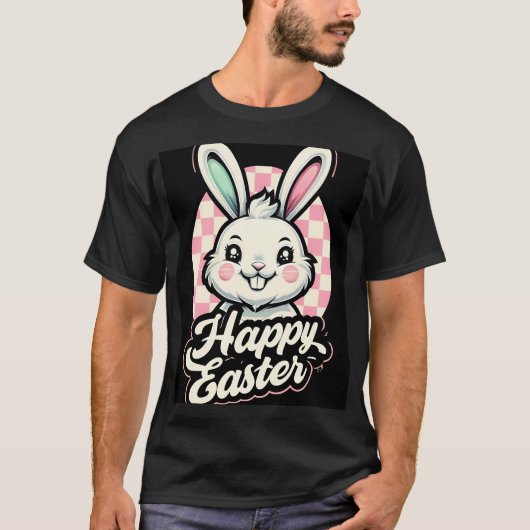 Gelukkig Pasen Klassieke T-shirt (Voorkant)
