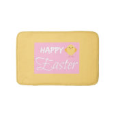 Gelukkig Pasen Kleine Chick Geel Badmat (Voorkant)