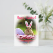Gelukkig Pasen Kleine Chipmunk Feestdagenkaart (Staand voorkant)