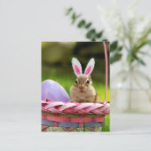 Gelukkig Pasen Kleine Chipmunk Feestdagenkaart (Staand voorkant)