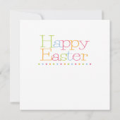 Gelukkig Pasen, kleurrijke illustratie, (Achterkant)