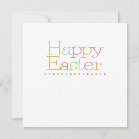 Gelukkig Pasen, kleurrijke illustratie, (Achterkant)