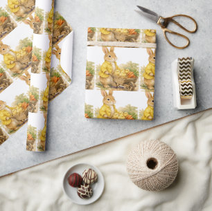 Gelukkig Pasen Konijn Baby Shower Cadeaupapier