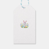 Gelukkig Pasen Konijn Cadeaulabel (Achterkant)