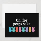 Gelukkig Pasen Konijn Christelijke Religieuze Carn Feestdagenkaart (Voorkant / Achterkant)