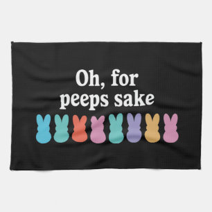 Gelukkig Pasen Konijn Christelijke Religieuze Carn Theedoek