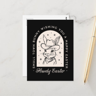 Gelukkig Pasen konijn donkere western grappige gro Briefkaart
