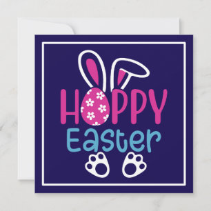 Gelukkig Pasen Konijn Ei Schattig Lente Design Kaart