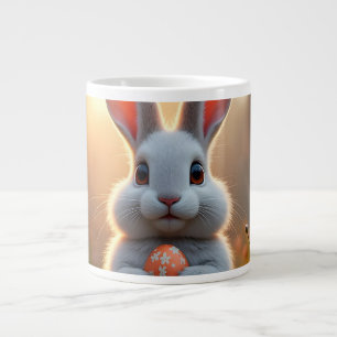 Gelukkig Pasen Konijn in de Magie van de Lente Grote Koffiekop