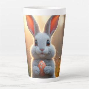 Gelukkig Pasen Konijn in de Magie van de Lente Latte Mok