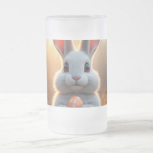 Gelukkig Pasen Konijn in de Magie van de Lente Matglas Bierpul