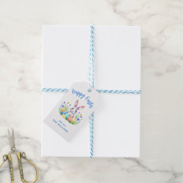 Gelukkig Pasen Konijn Konijn Cadeaulabel