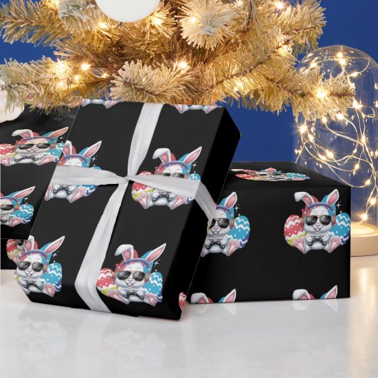 Gelukkig Pasen Konijn Konijn Gamen Gamer Games Cadeaupapier (Feestdagen)