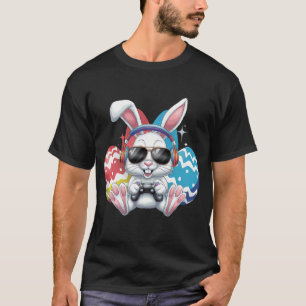 Gelukkig Pasen Konijn Konijn Gamen Gamer Games T-shirt