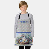 Gelukkig Pasen Konijn Konijneneieren Naam personal Schort (Gedragen)