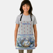 Gelukkig Pasen Konijn Konijneneieren Naam personal Schort (Insitu)