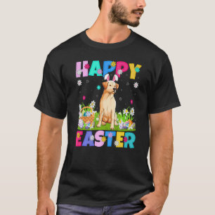 Gelukkig Pasen Konijn Labrador Retriever Hond Pase T-shirt