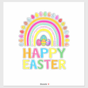 Gelukkig Pasen Konijn Paaseieren Jacht Paasfeest V Sticker