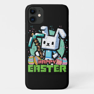 Gelukkig Pasen Konijn Pixel Game  Case-Mate iPhone Case