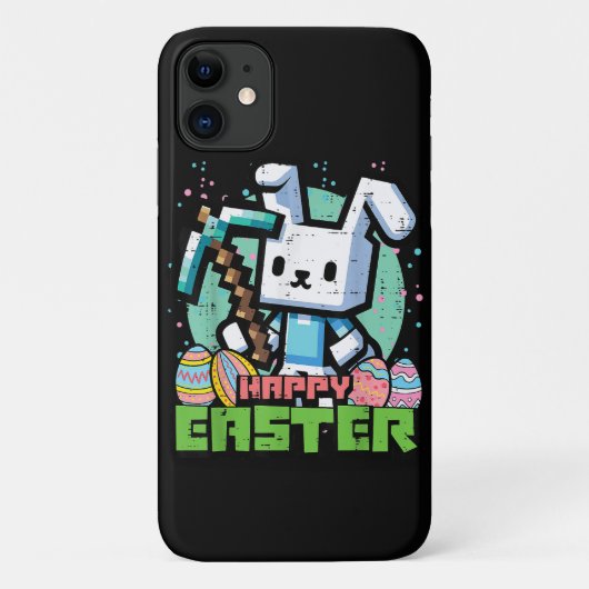 Gelukkig Pasen Konijn Pixel Game  Case-Mate iPhone Case (Achterkant)