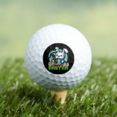 Gelukkig Pasen Konijn Pixel Game  Golfballen (Insitu Shirt)
