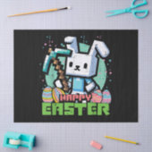 Gelukkig Pasen Konijn Pixel Game  Tissuepapier (Craft)
