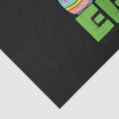Gelukkig Pasen Konijn Pixel Game  Tissuepapier (Detail)