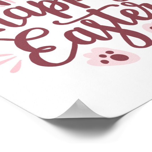 Gelukkig Pasen Konijn Poster – Mooie Lente Feestda (Hoek)