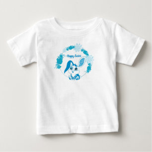Gelukkig Pasen Konijn Schattig Blauw Kawaii