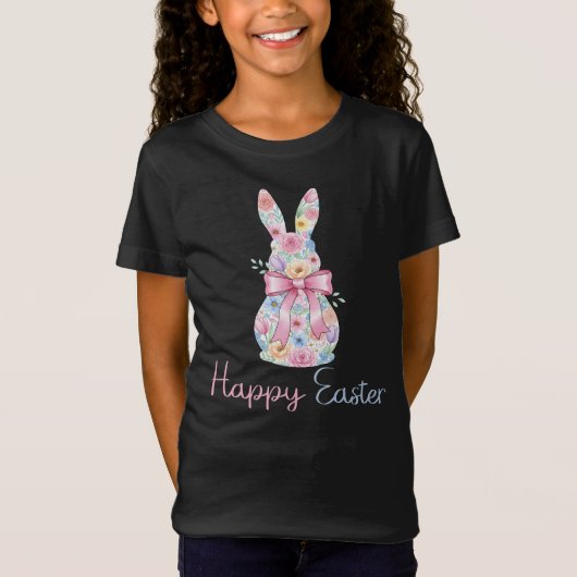 Gelukkig Pasen Konijn T-shirt (Voorkant)