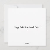 Gelukkig Pasen - Konijneneieren in pastelkleuren Feestdagenkaart (Achterkant)