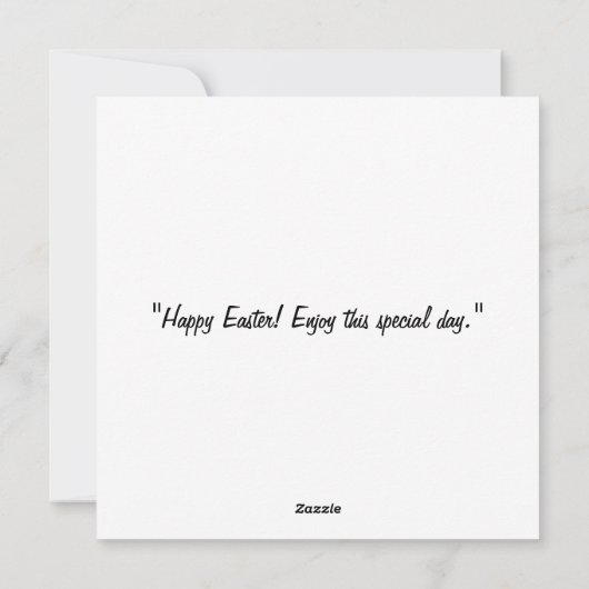 Gelukkig Pasen - Konijneneieren in pastelkleuren Feestdagenkaart (Achterkant)